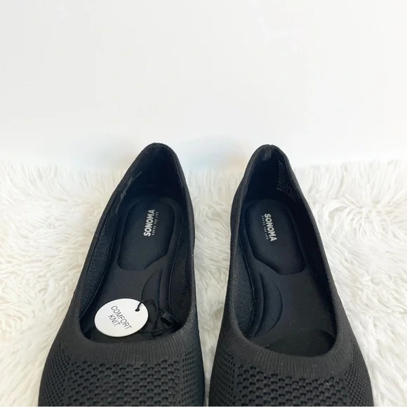 NWT 6, 6.5, 8.5, 10 black neutral flats with arch support flats - Picture 6 of 9
